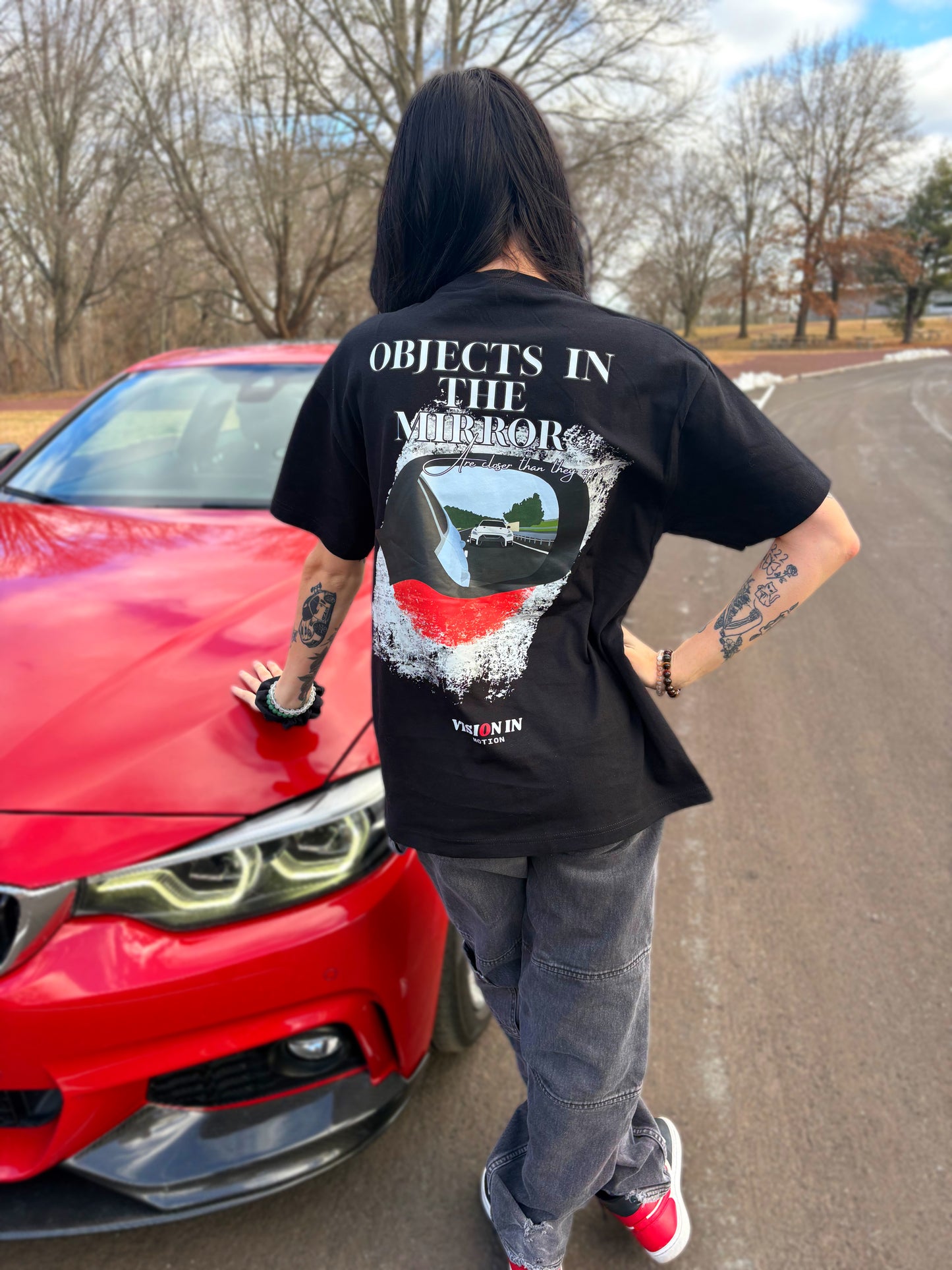 Objects In The Mirror oversized tee - V3