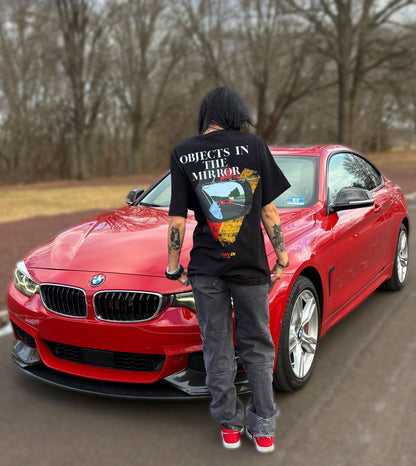 Objects In The Mirror oversized Tee- V1