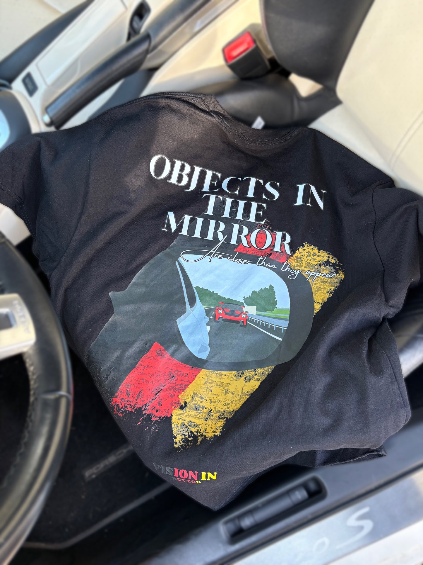 Objects In The Mirror oversized Tee- V1
